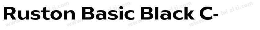 Ruston Basic Black C字体转换